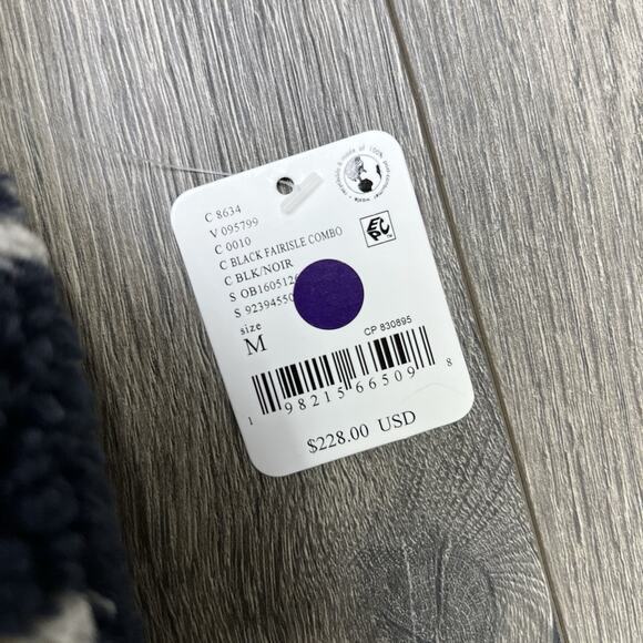 Free People Snow Bib Sz Medium Womens Black White Hit The Slopes Printed - Picture 15 of 15